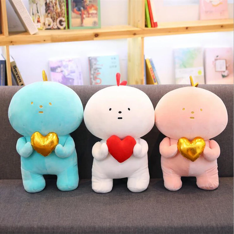 

Lovely Dinosaur Hug Heart Plush Toy Stuffed Animal Plush Doll Birthday Gift Send to Children & Girlfriend