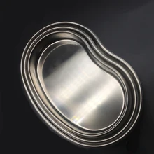 S M L Medical Stainless Steel Surgical Dental Instruments Bending Tray Disinfection Plate for Tattoo