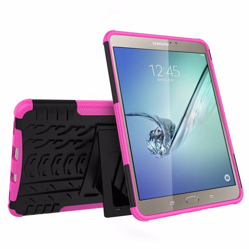 Яркий ударопрочный ТПУ+ ПК Гибридный бронированный чехол с подставкой для samsung Galaxy Tab S2 T715 T710 8,0 дюймов чехол для планшета+ Flim