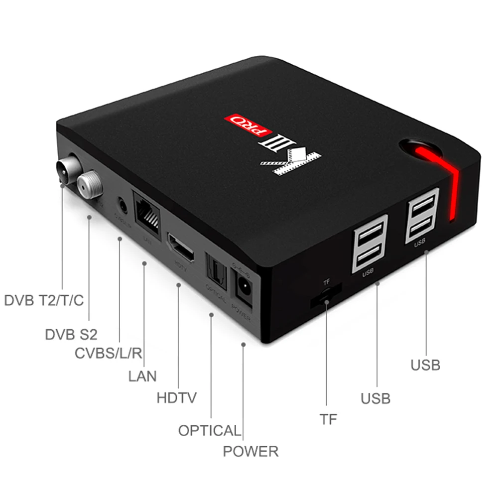 MECOOL KIII PRO Android TV BOX Android 7.1 Amlogic S912 Octa-core 3GB / 16GB 4K H.265 VP9 WiFi 1000M LAN BT 4.0 Media Player