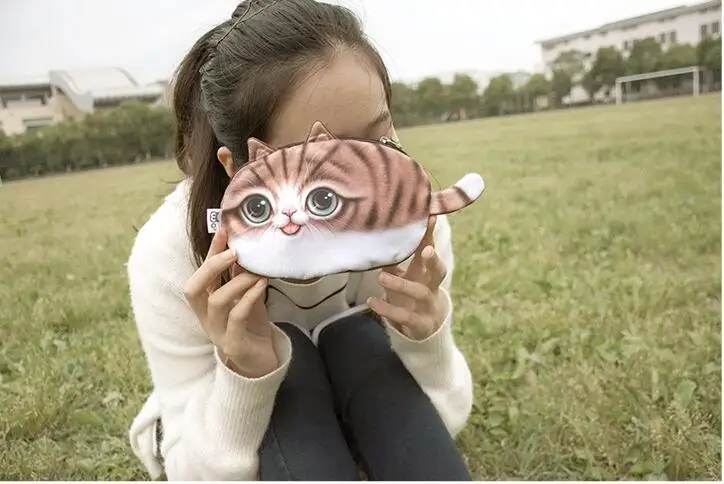 

creative women coin purses wallet 3D printing cats animal big face change Storage Organizer Cosmetic zipper bag