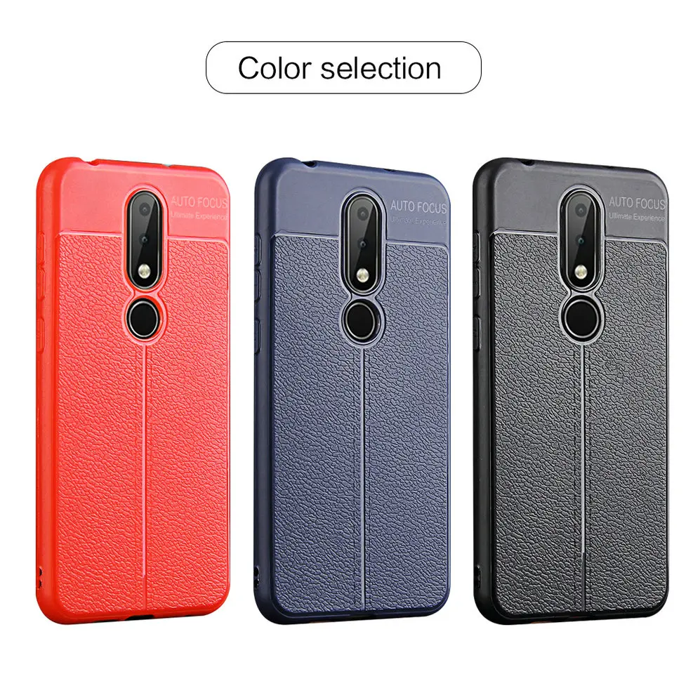 Для Nokia X5 X6 2 8 чехол ультра тонкий мягкий Силиконовый ТПУ оболочка личи кожа