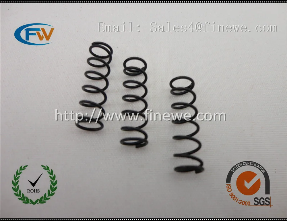 Manufacture Custom precision black zinc plated music wire compression
