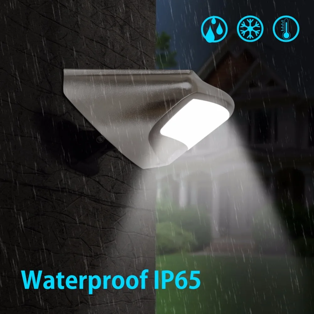 Lâmpada de Parede para Pátio Luz do Sensor de Movimento de Dbf Luz de Segurança sem Fio Impermeável Solar Powered Flood Light 600lm 4 Modo Quintal 36led 12 Luz do sensor de movimento de dbf