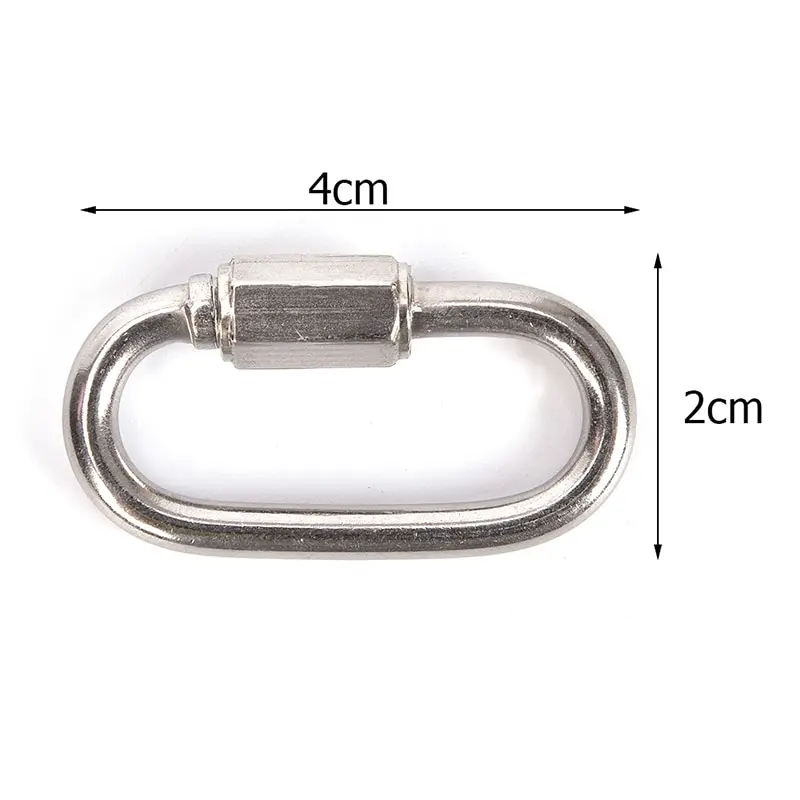 M4,m5,m6,m8,m10 304 Stainless Steel Spring Carabiner Snap Hook Keychain  Quick Link Lock Buckle - Climbing Accessories - AliExpress