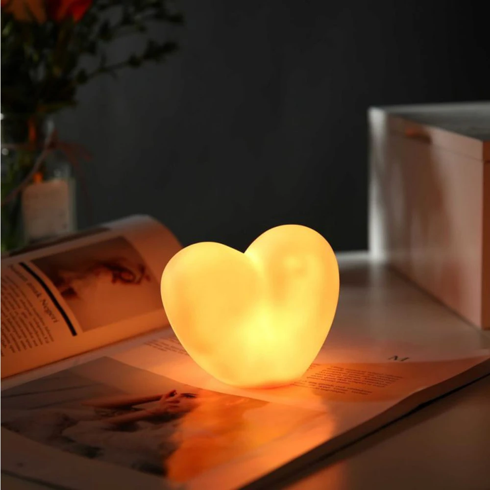 heart shaped table lamp