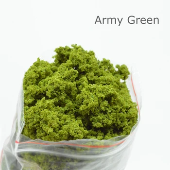 

50g/bag Model Army Green Grass Powder Miniature Architectural Tree Powder For Diorama Building Garden Scene Making Material