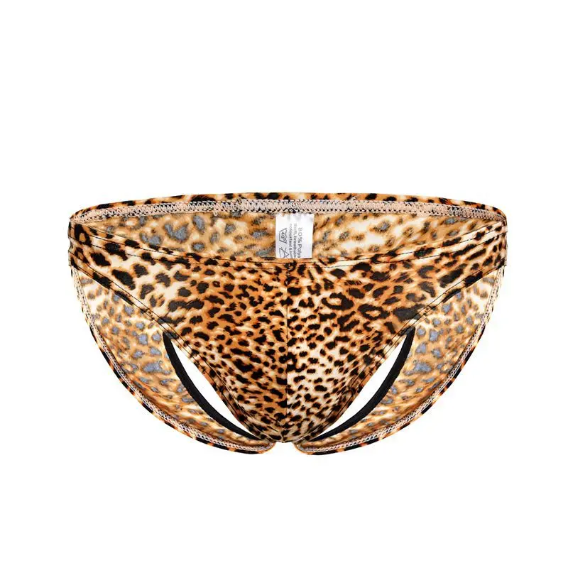 

Leopard Mens Jockstrap Underwear Backless Thong Men Sexy Panties Erotic Jock Strap Gay Underpants Low Rise Male Lingerie Printed