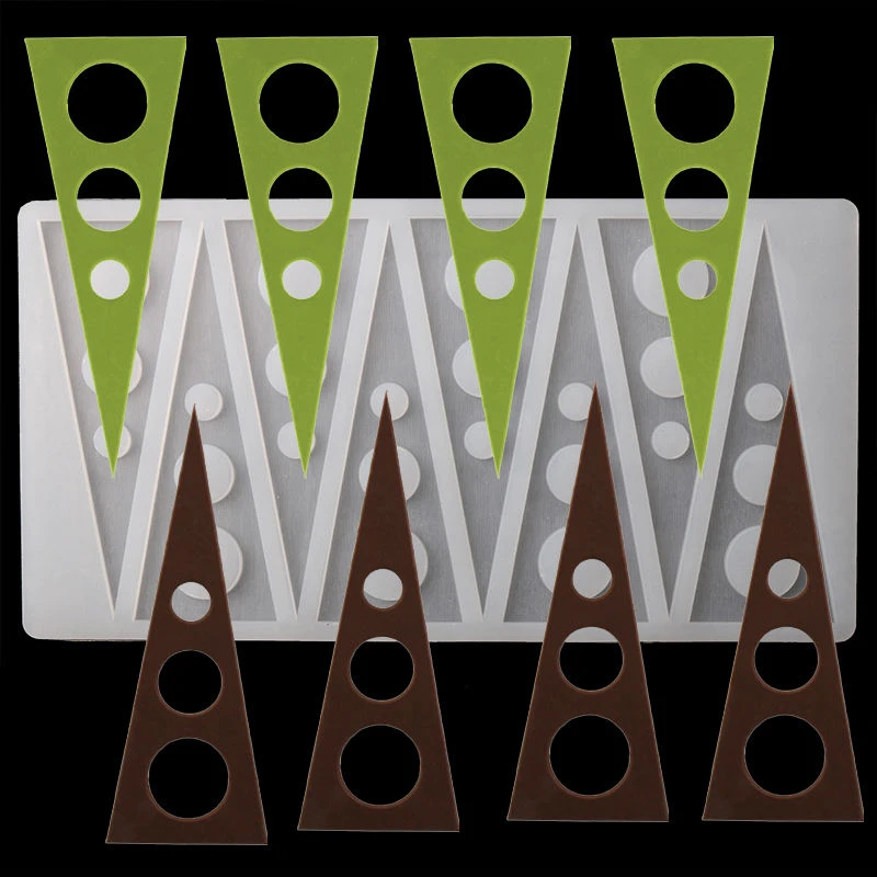 Хлебобулочные силиконовые формы для выпечки шоколадная вставка для украшения торта День рождения треугольная круглая форма для выпечки Кондитерские инструменты