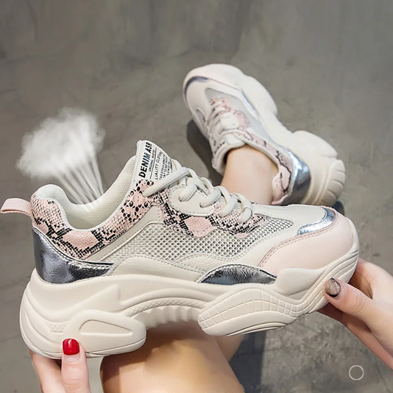 

Bjakin 2019 Summer New Women Running Shoes Mesh Comfortable Breathable Platform Woman Sneakers Ladies Sports Trainers chaussure