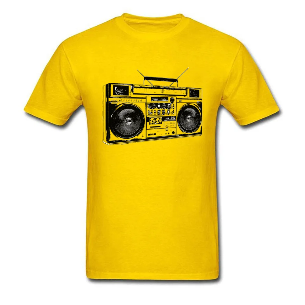 Boom Box Times Family Short Sleeve T Shirt April FOOL DAY O Neck Cotton Men Top T-shirts Family T-shirts 2018 New Fashion Boom Box Times yellow