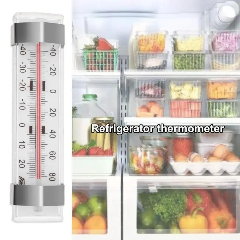 Термометр для холодильника, портативный термометр для холодильника с циферблатом, домашний бытовой термометр для холодильника, измерительный прибор для измерения температуры