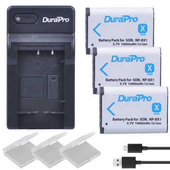 

3pc NP-BX1 NP BX1 NPBX1 Battery + USB Charger For SONY DSC RX1 RX100 RX100iii M3 M2 RX1R WX300 HX300 HX400 HX50 HX60 GWP88