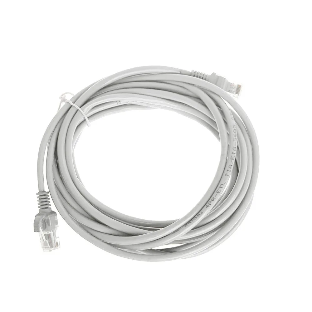 

1PC White RJ45 Ethernet Cable 1m/2m/3m/5m/10m Network LAN Cat5e Cat5 Patch Cable Cord For PC Computer High Quality