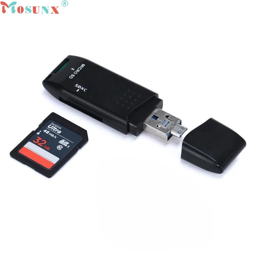 Mosunx simplestone MINI 5 Гбит/с супер скорость USB 3,0+ OTG Micro SD/SDXC TF кардридер адаптер U диск oct31