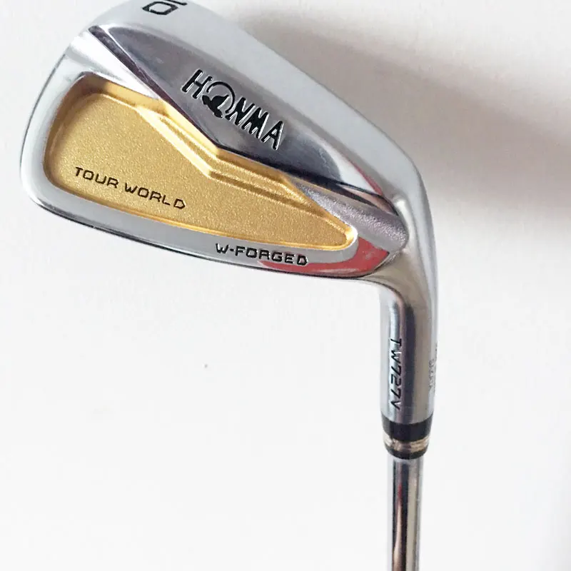 Новые клюшки для гольфа HONMA TW727V золотые клюшки для гольфа 4-10 набор клюшек стальной вал R или S гибкий вал для гольфа Cooyute