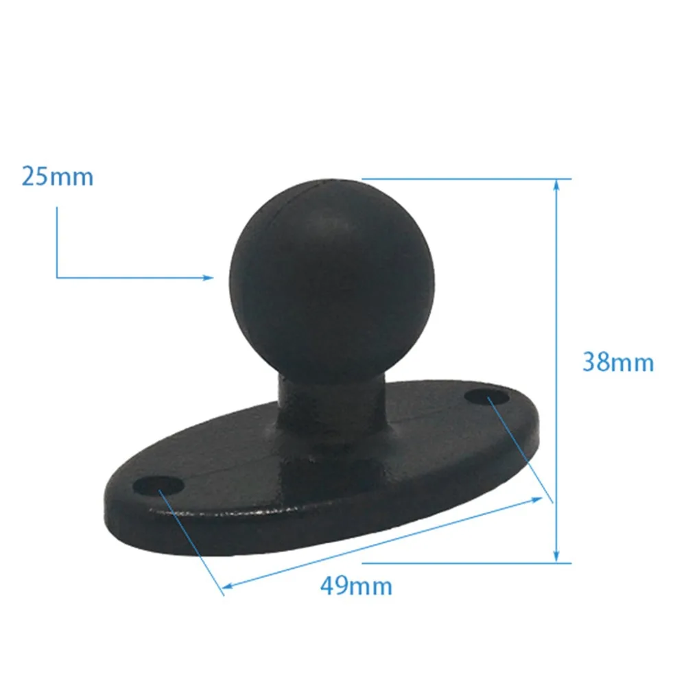 Резиновый шаровой головкой адаптер Кронштейн пластина для Ram крепления для Gopro камеры смартфонов удлинитель для Garmin ZUMO пластина Acc