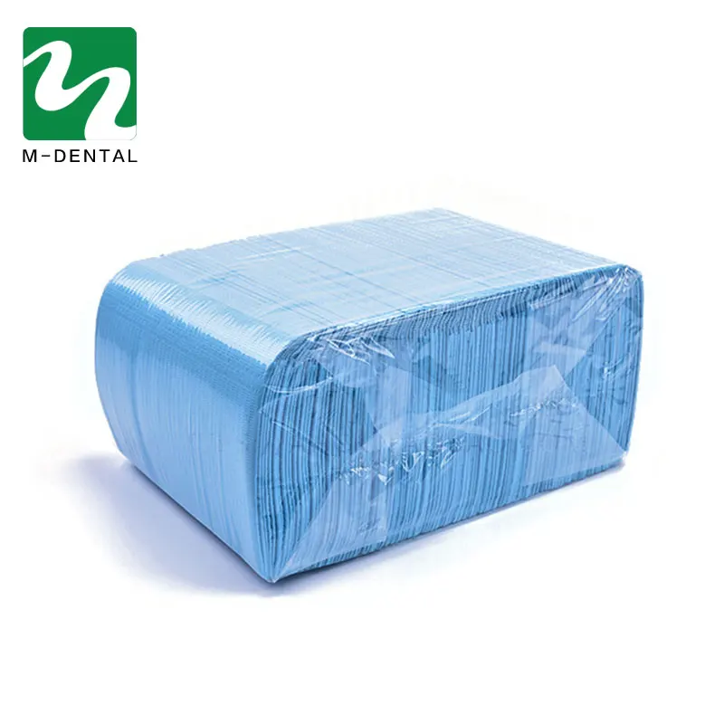 Beste 125 Stks zak Tandarts Mondhygiëne Medische Papier Sjaal Tattoo Bib Wegwerp Waterbestendig Sjaal Halsdoek Dental Materiaal