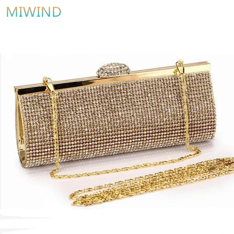 Elegent Diamond Evening Bags High Grade Full Rhinestone Dinner Bag/Clutch Purse/Bridal Wedding