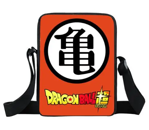 picture color Аниме Dragon Ball маленькая сумка на плечо Супер Саян Гоку Гохан Мальчики Девочки Сумка-почтальон Мини ребенок сумки через плечо книга сумка подарок - Цвет: picture color