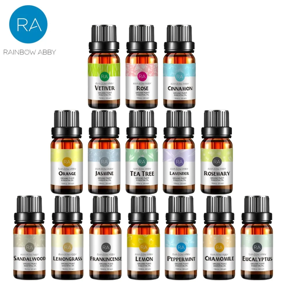 

Essential Oil meals Geranium Frankincense Ylang Oregano Neroli Myrrh Helichrysum Eucalyptus essential Oils 10ml*15