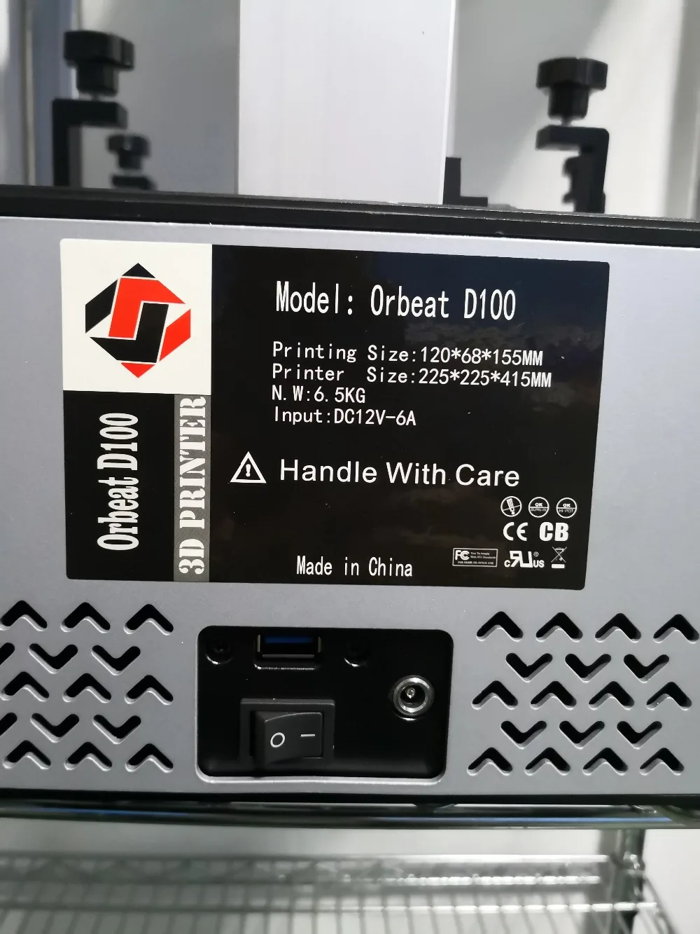 Orbeat D100 УФ смолы 3d принтер SLA/DLP с сенсорным экраном ЖК светильник отверждения