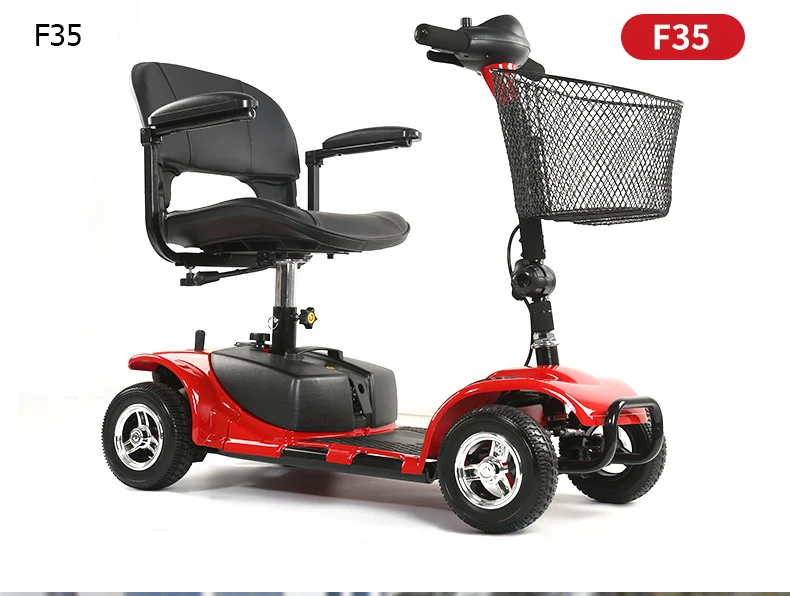 Flash Deal ENGWE High quality Electric 4 Wheelchair Portable Medical Scooter for Disabled Elderly 4-Wheel Electric Travel Scooter for Adult 1