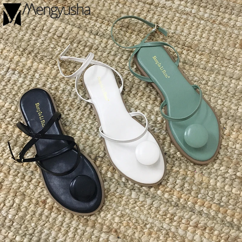 Высокое качество Круглый клип toe tong femme new2019 ремешок каблуки женские сандалии