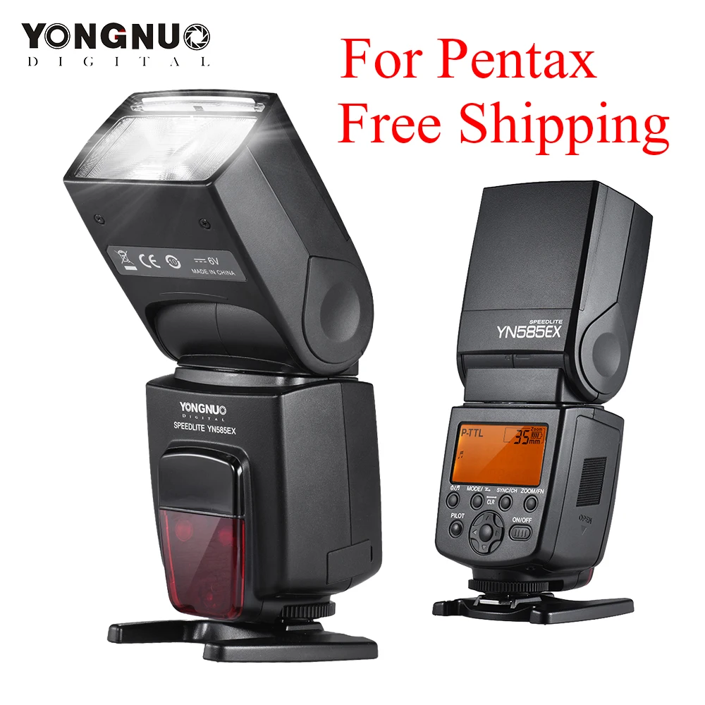 Светодиодная лампа для видеосъемки Yongnuo Вспышка YN585EX P TTL Беспроводной Speedlite Pentax K 70