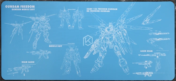 Механическая клавиатура мышь коврик для мыши zgmf-10a СВОБОДА GUNDAM 900 400 4 мм не Прошитые края мягкий/Резина высокое качество