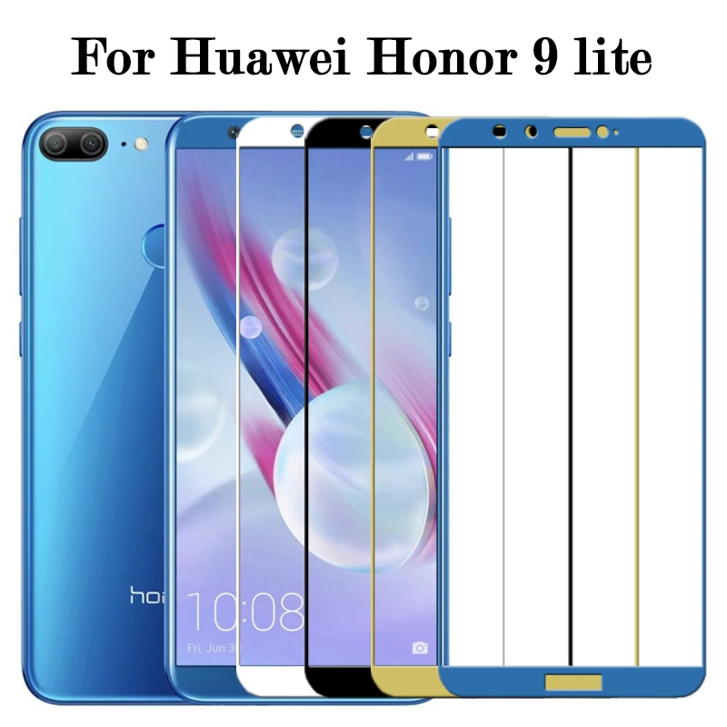 Защитное стекло для экрана honor 9 Lite из закаленного стекла honor 9 светильник 9 lite honor 9 lite honer 9 9H защитное стекло синего цвета