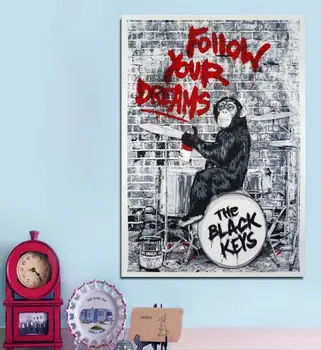 

Black Keys Canvas Painting For Living Room Home Decoration Oil Painting On Canvas Wall Painting No Frame