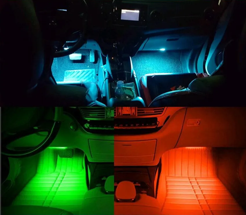 Us 12 94 50 Off 4pcs Car Led Lights Decorative Atmosphere Lamps For Jeep Wrangler Jk Cherokee Compass Renegade Jacket Patriot Grand Car Styling In