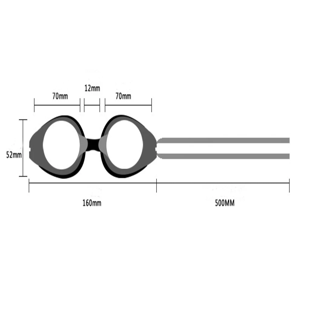Silicone Swimming Goggles Anti-fog Diving Goggles Lightweight Swimming Glasses UV Protection Water Sport Eye Protection Gear