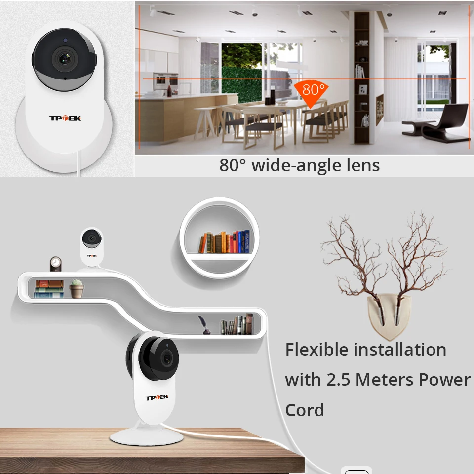 Ip камера Wi Fi мм 2 8 беспроводная WiFi умная домашняя охранная сетевая ночного