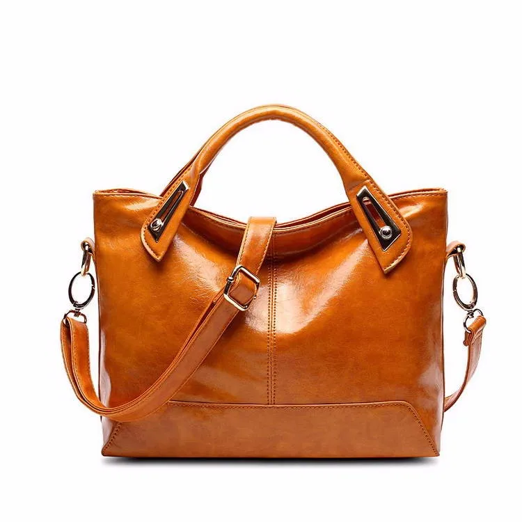 Oil Wax Leather Handbag