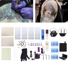 Пирсинг 2 типа набор инструментов для татуировки машинка для подводки шейдер силовая игла принадлежности художника набор США комплект для микроблейдинга