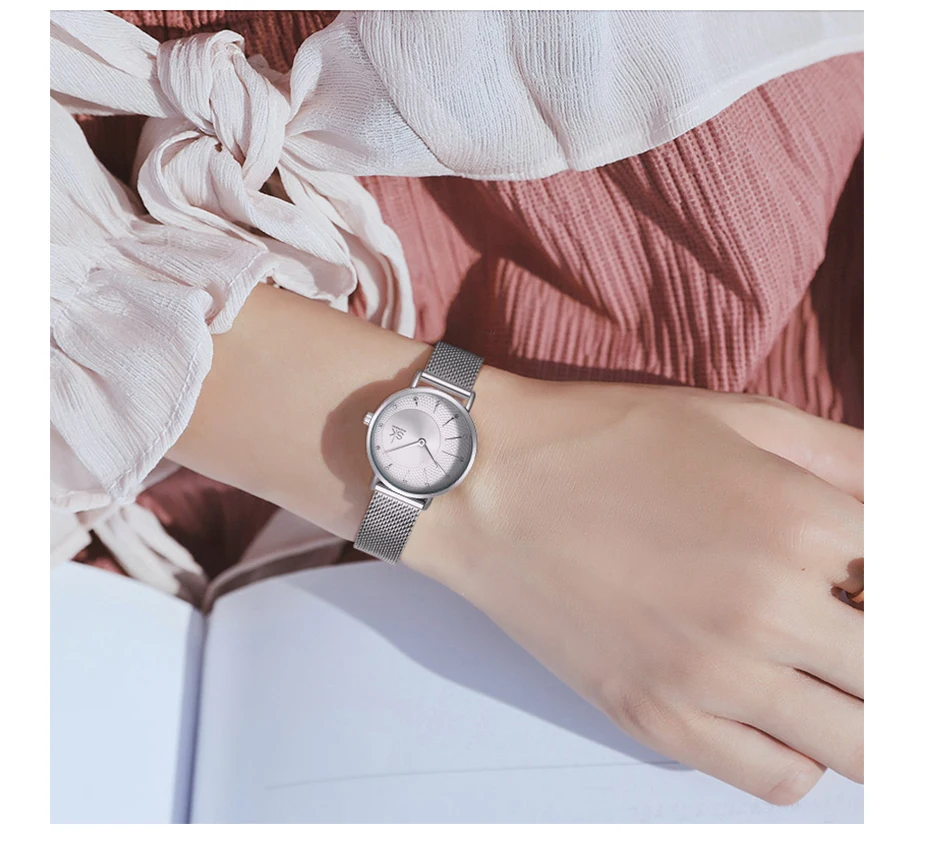 Shengke женские серебряные кварцевые часы для женщин Топ люксовый бренд кварцевые часы женские сетчатый ремешок Мода Reloj Mujer новые часы