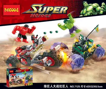 

Decool 7125 Super hero - hulk vs red giant.378PCS Legoings 3D DIY Figures toys for children educational building blocks Birthday