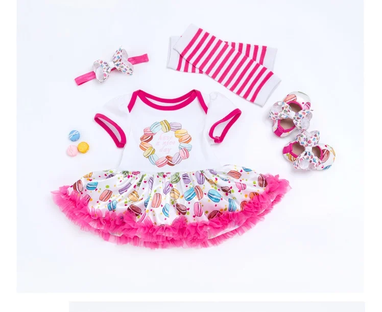 

20-22inch DOLLMAI reborn baby girl dolls clothes round collar Exquisite design dress suit fake infant dolls accessories