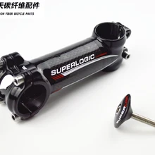 Superlogic углеродного волокна алюминиевого сплава стволовых велосипед аксессуары велосипедные части 60-120 мм с верхняя крышка гарнитура