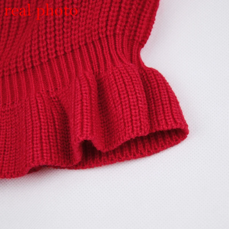 Simenual женские свитера с высоким воротником, Осень-зима, Вязанная одежда, модный сексуальный укороченный женский свитер, пуловер, распродажа