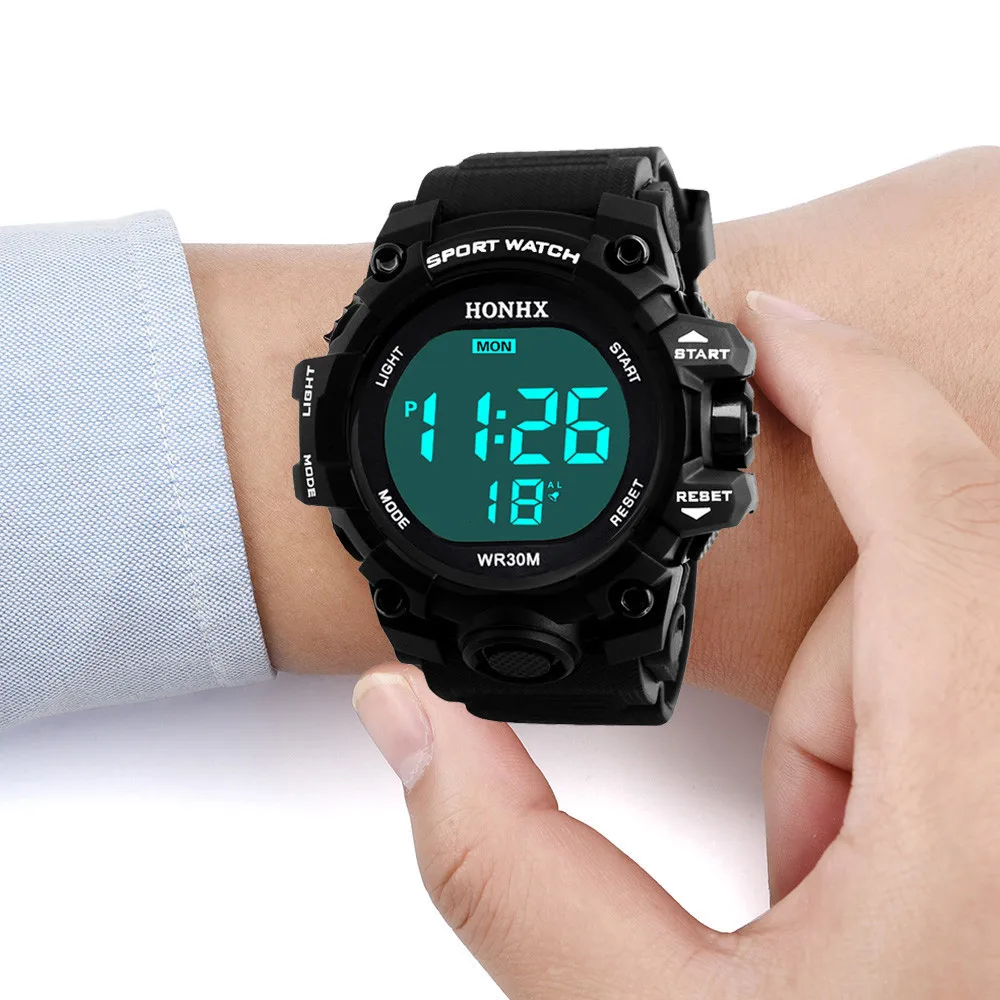 

Men Wrist Watches Analog Digital Military Sport LED Waterproof watch men electronic digital watches men sports fitness watch