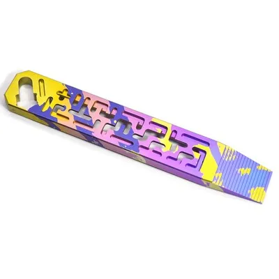 Titanium Alloy Hollow Ink Stick Crowbar Multi-function Crowbar Screwdriver EDC Screwdriver Tool - Цвет: Colorful