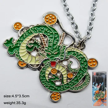 

Dragon Ball Son Goku Cosplay Anime Cosplay Green Dragon Pendant Key Chain Necklace Halloween Christmas New Year Kid Gift