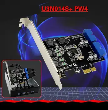 

SSU USB 3.0 PCI-e 1x Expansion Card PCI Express Adapter For Desktop R20