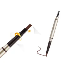 Горячая Золото автоматический карандаш для бровей Макияж для бровей Водонепроницаемый длительный бровей с Кисточки