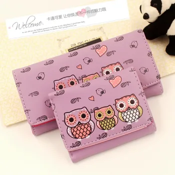 

New cartoon ladies wallet women PU leather purse wallet Female kids Hasp clutch wallet coin purse card holder Carteira bags 20#