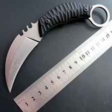Eafengrow C1690 CS GO steel claw knives Counter Strike Tactical Survival Knife Karambit Knife Camping Hunting Knife Fixed Blade yalku knife handmade hunting karambit cs go never fade counter strike tactical knife claw karambit neck knife real combat