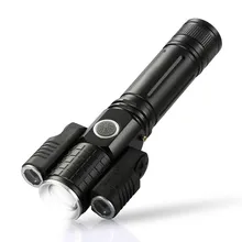Светодиодный IPX4 водонепроницаемый фонарик Открытый аварийный фонарик 5 режимов перезаряжаемый Спорт на открытом воздухе Туризм Безопасный инструмент фонарик